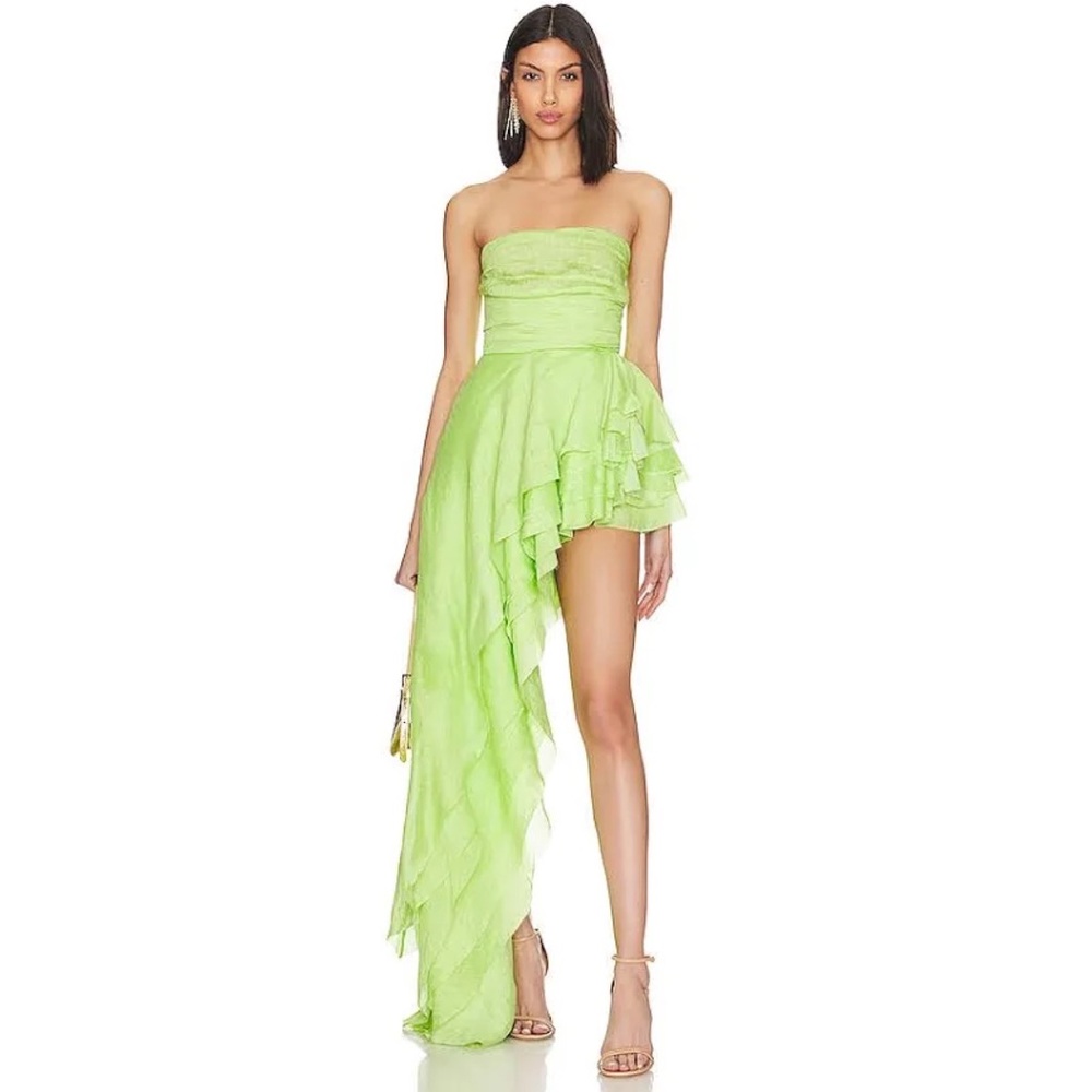 Bronx and Banco
Tulum Strapless High-Low Gown